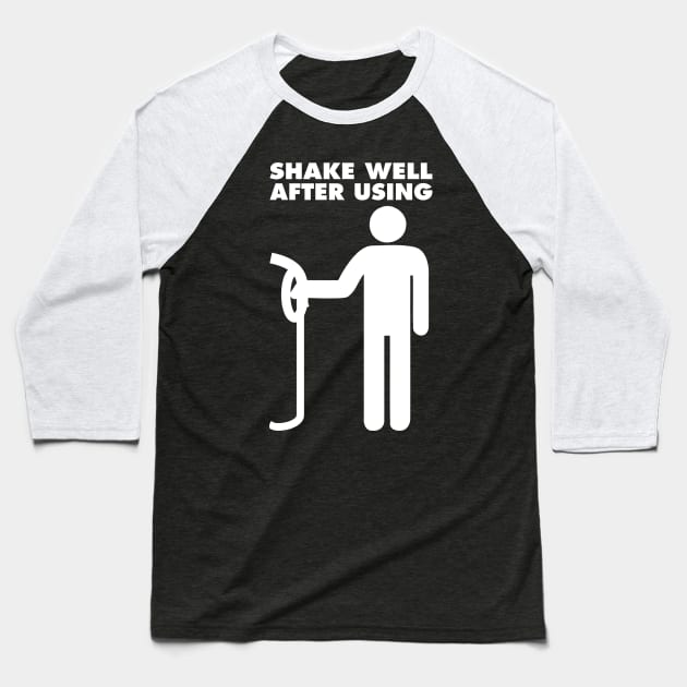 Shake Well After Using Baseball T-Shirt by drummingco